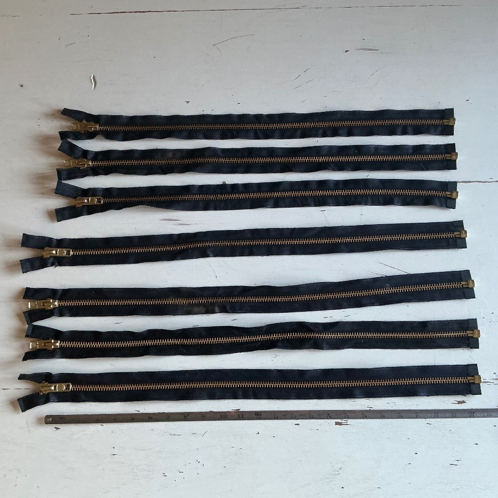 NWOT Seven 7 LENZIP heavy duty jacket black zippers 23 & 25” sewing